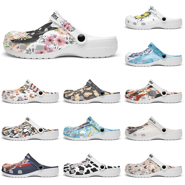 Customized beautiful and comfortable glossy Diy shoes for men and women's indoor slippers 37-101888