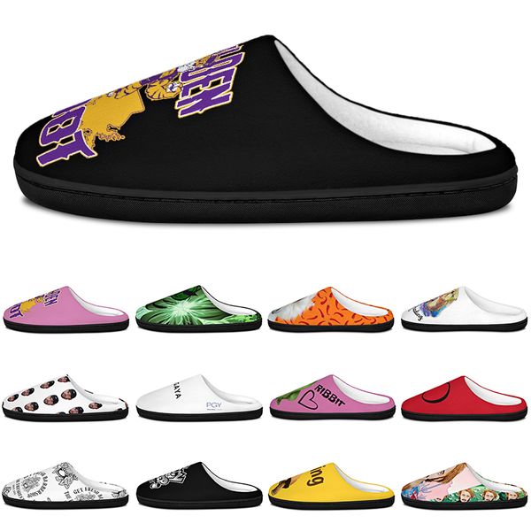 diy Slippers Custom Slippers Customized Cotton Slippers Men Women Cotton Slippers beautiful antislip antiskid Warm Customized Patterns big Size 111801