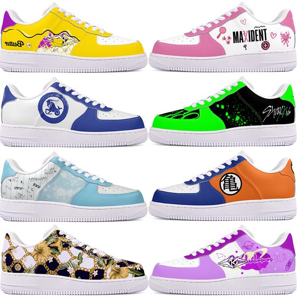 DIY shoes winter fashionable autumn mens Leisure shoes one for men women platform casual sneakers Classic cartoon graffiti trainers comfortable sports 86492