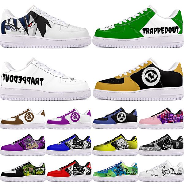 DIY shoes beautiful autumn mens Leisure shoes one for lovely men women casualplatform sneakers Classic cartoon graffiti trainers comfortable sports 61197