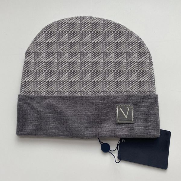 Beanie Bonnet Men Women Designer Beanies High-quality Unisex Knitted Winter Beanie S Cotton Warm Hat Sports Lattice Point Skull Caps
