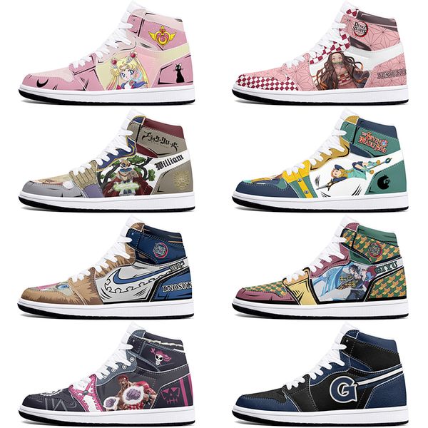New customized shoes diy sports basketball shoes 1s men women damping antiskid anime fashion customized figure sneakers 36-48 0001R03J