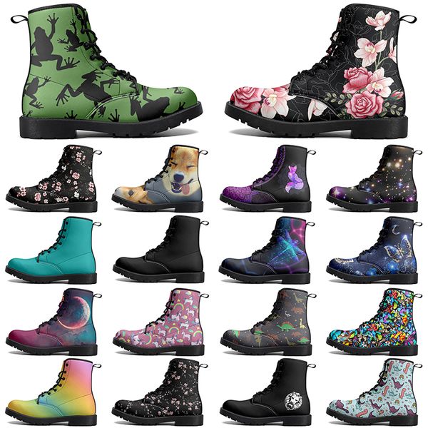 DIY Classic Martin Boots Non-slip autumn winter man women trend Versatile warm Elevated Casual Customized Boots 73812