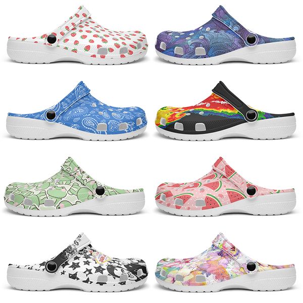 Customized clean exquisite fashionable comfortable beautiful Diy shoes for men and women's indoor slippers 104335