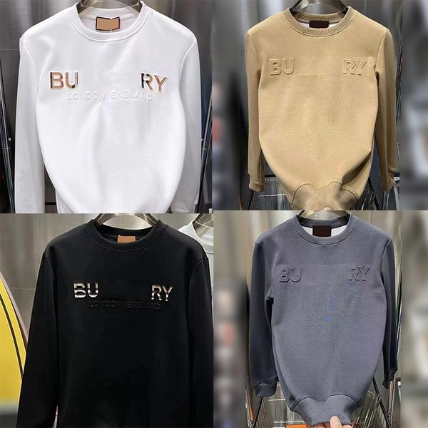 Designer Men's Plus Size Sweatshirt Puloer 3D Letters Monogrammed Sweatshirts Jumpers for Mens Womens Cotton Long Sleeve Crew Shirts Tops