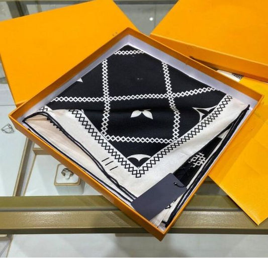scarf 12 1style Only High-quality Scarfscarf Silk Head Scarfs for Women Winter Luxurious Scarf High End Classic Letter Pat