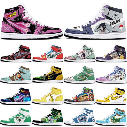 DIY classics new customized basketball shoes 1s sports outdoor for men women antiskid anime comfortable Versatile figure sneakers 36-48 501587
