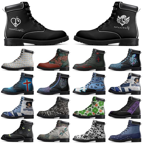 DIY Classic Boots Non-slip autumn winter for sandybrown outdoor Versatile comfortable fashion Elevated Casual Customized Boots 9225
