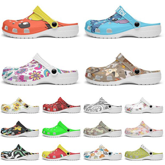 Customized clean exquisite fashionable comfortable beautiful Diy shoes for men and women's indoor slippers 84351