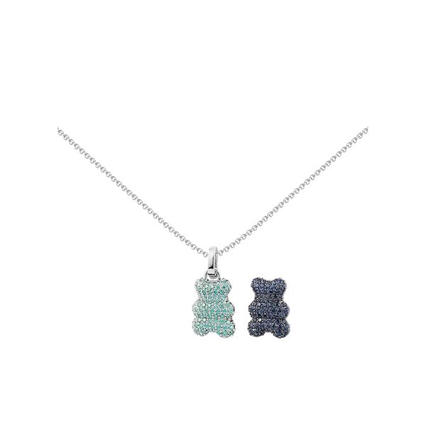 Necklaces New Luxury Shiny Bear Necklace Cute Sweet Women Gifts Two-color bear necklace