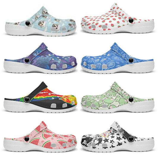 Customized clean exquisite fashionable comfortable beautiful Diy shoes for men and women's indoor slippers 104033