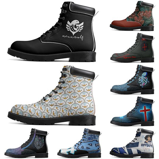 DIY Classic Boots Non-slip autumn winter for men women outdoor trend Versatile comfortable Elevated Casual Customized Boots 12398
